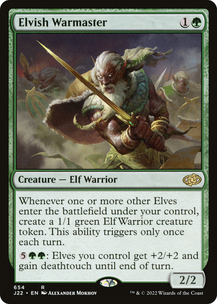 Magic: The Gathering - Elvish Warmaster - Jumpstart 2022