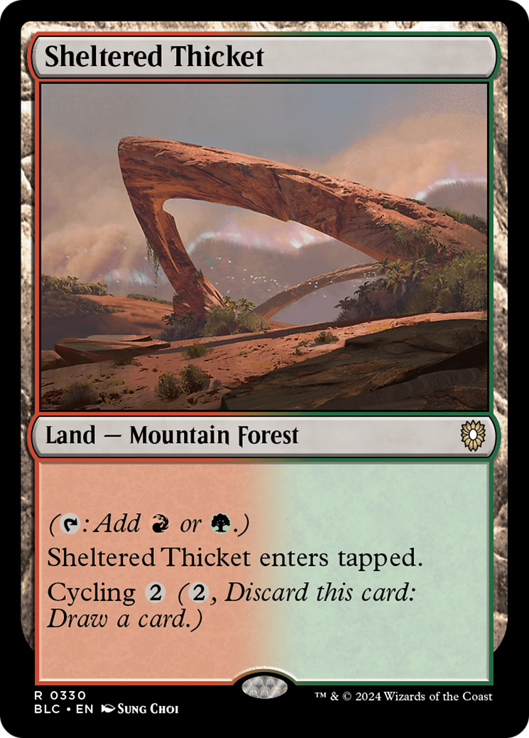 Magic: The Gathering - Sheltered Thicket - Bloomburrow Commander