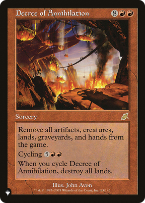 Magic: The Gathering - Decree of Annihilation - The List