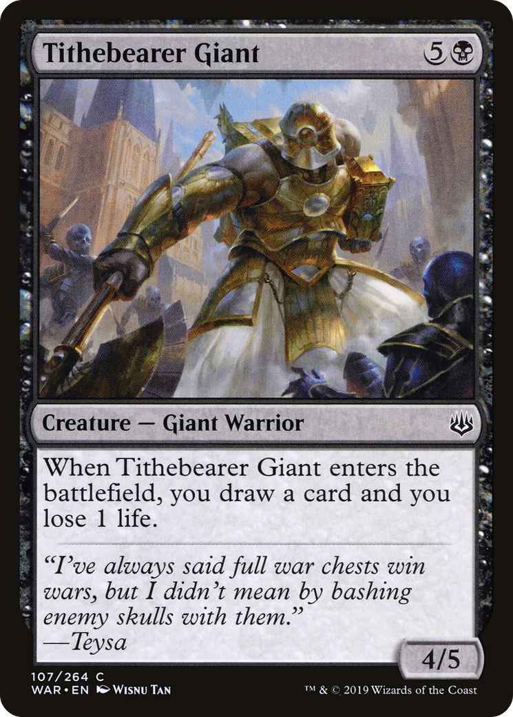 Magic: The Gathering - Tithebearer Giant Foil - War of the Spark