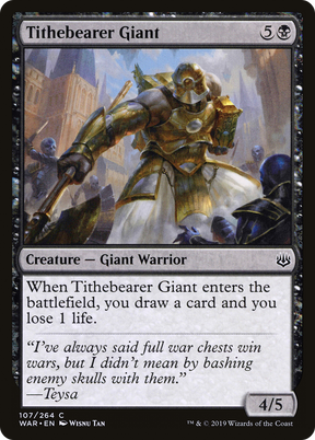 Magic: The Gathering - Tithebearer Giant Foil - War of the Spark