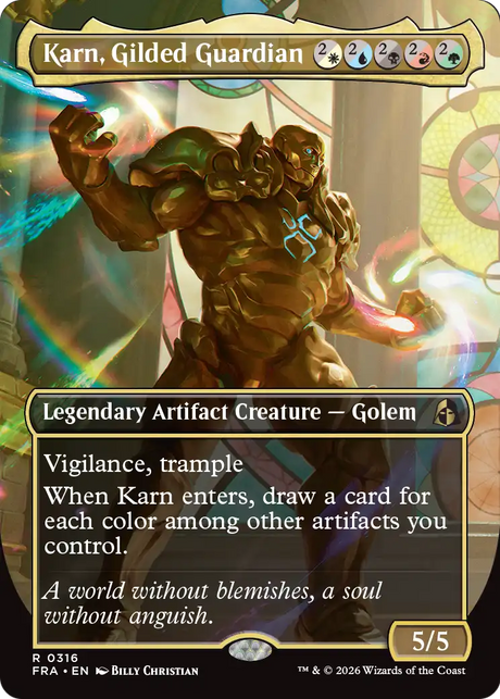 Magic: The Gathering - Karn, Gilded Guardian - Reality Fracture