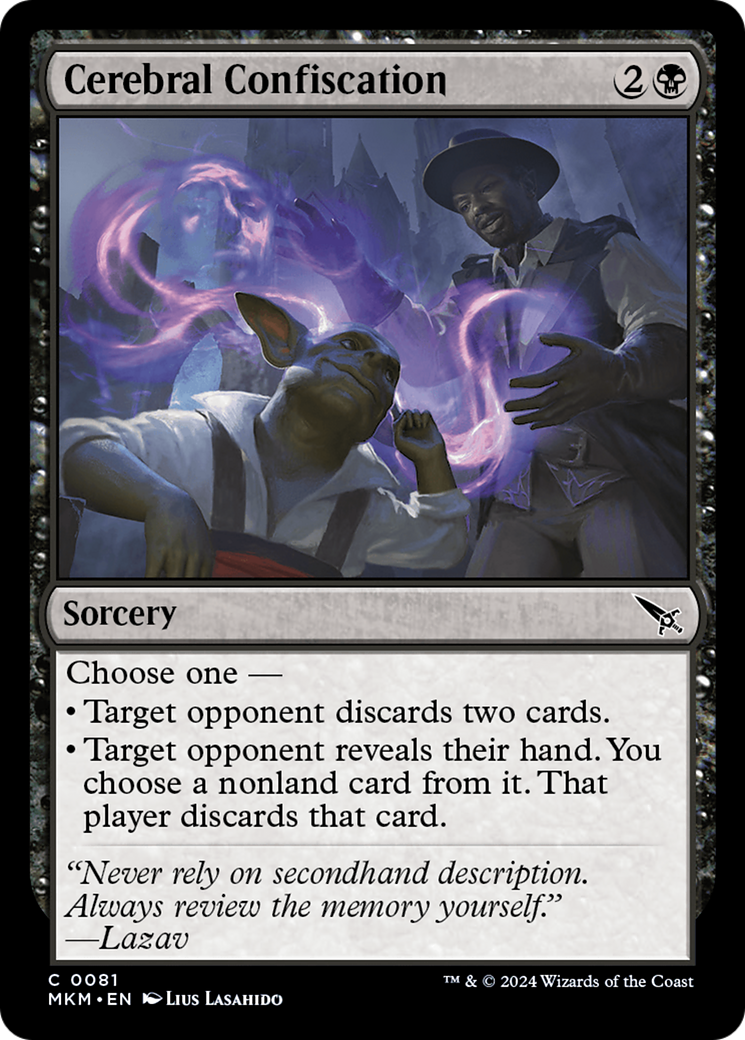 Magic: The Gathering - Cerebral Confiscation Foil - Murders at Karlov Manor