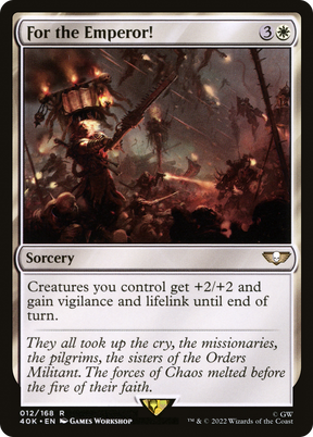 Magic: The Gathering - For the Emperor! - Warhammer 40000 Commander