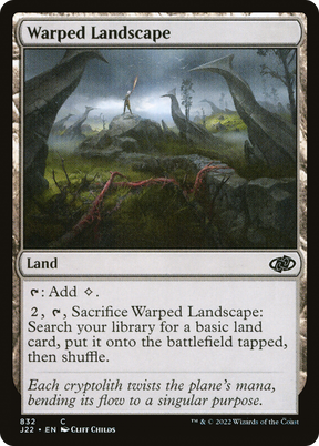 Magic: The Gathering - Warped Landscape - Jumpstart 2022
