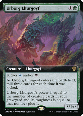 Magic: The Gathering - Urborg Lhurgoyf Foil - Dominaria United