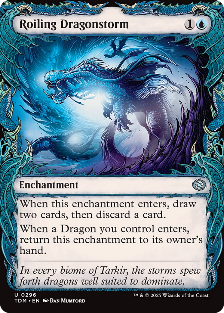 Magic: The Gathering - Roiling Dragonstorm Foil - Tarkir: Dragonstorm