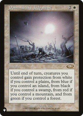 Magic: The Gathering - Dominaria's Judgment - The List