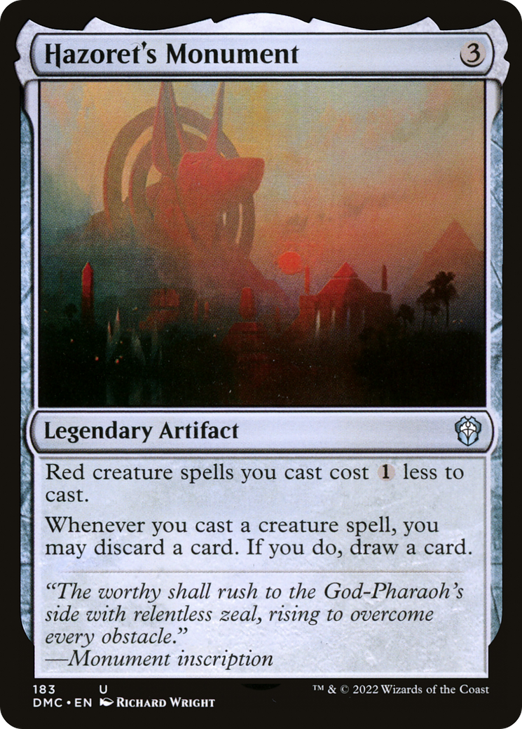 Magic: The Gathering - Hazoret's Monument - Dominaria United Commander