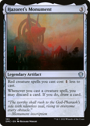 Magic: The Gathering - Hazoret's Monument - Dominaria United Commander