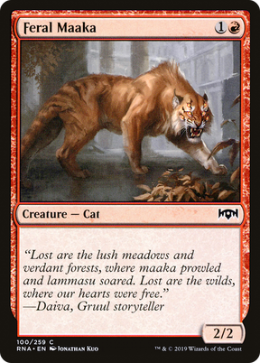 Magic: The Gathering - Feral Maaka Foil - Ravnica Allegiance