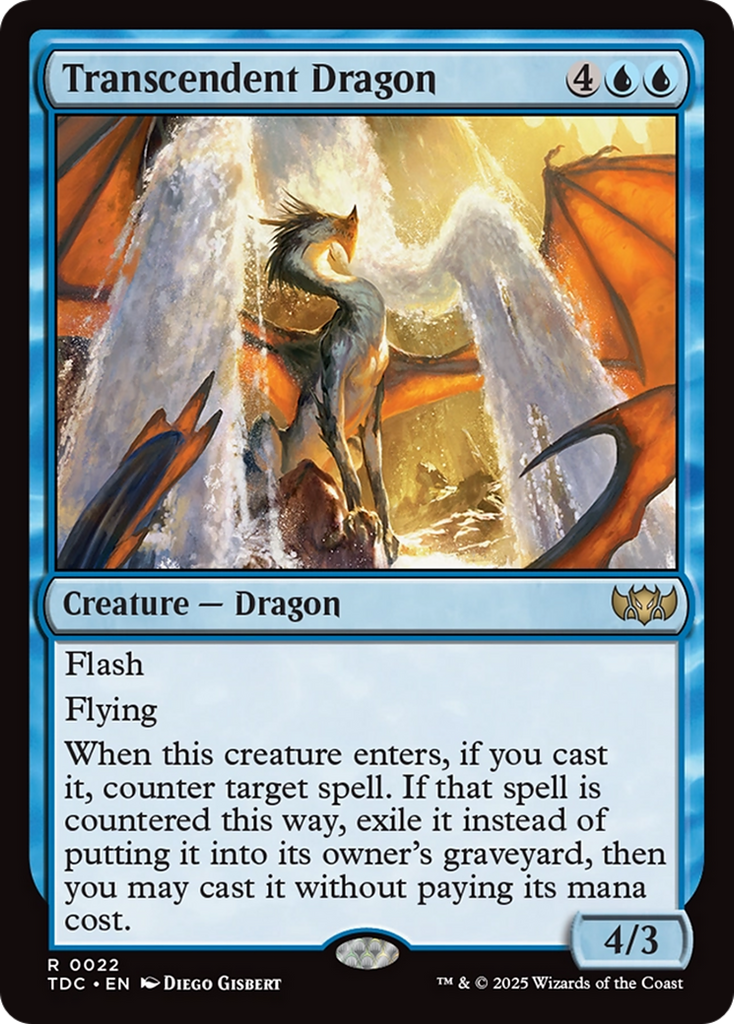 Magic: The Gathering - Transcendent Dragon - Tarkir: Dragonstorm Commander