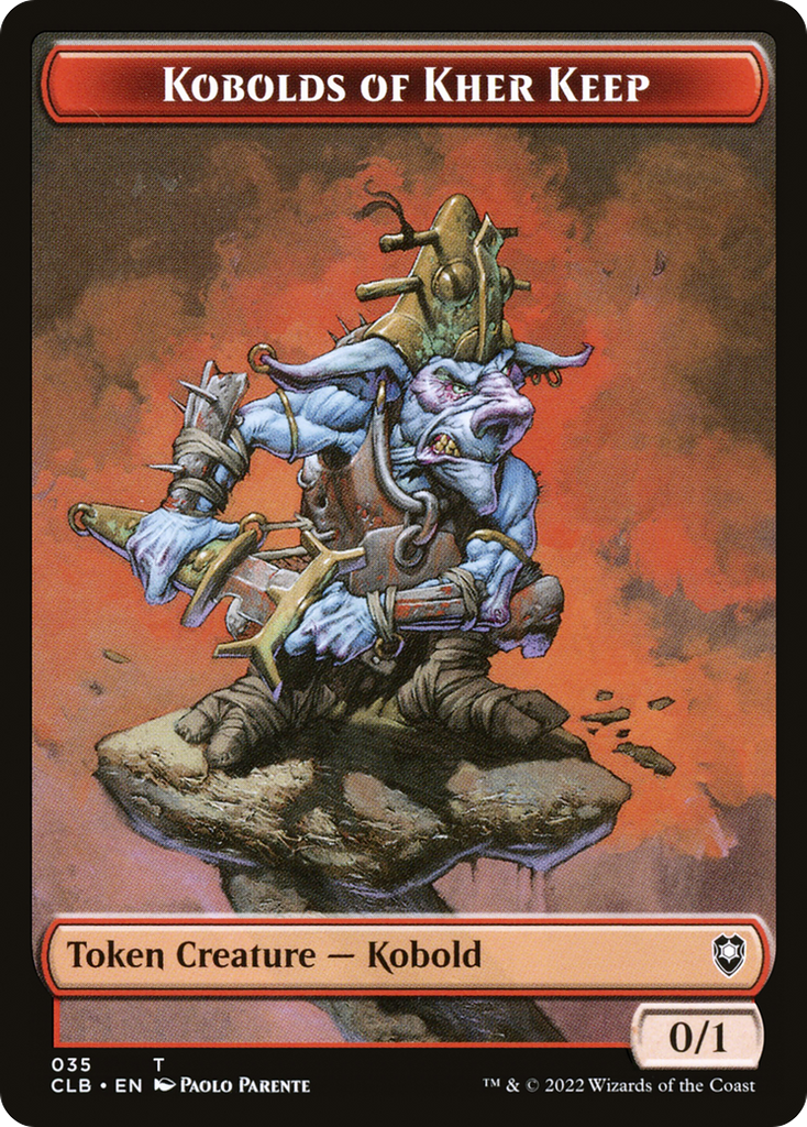 Magic: The Gathering - Kobolds of Kher Keep Token - Battle for Baldur's Gate Tokens