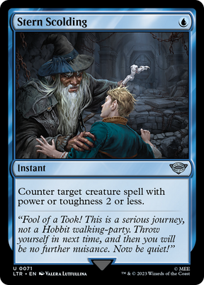 Magic: The Gathering - Stern Scolding Foil - The Lord of the Rings: Tales of Middle-earth