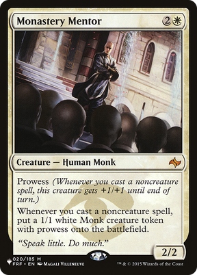 Magic: The Gathering - Monastery Mentor - The List