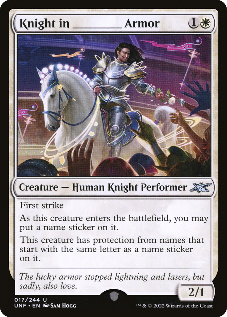 Magic: The Gathering - Knight in _____ Armor - Unfinity