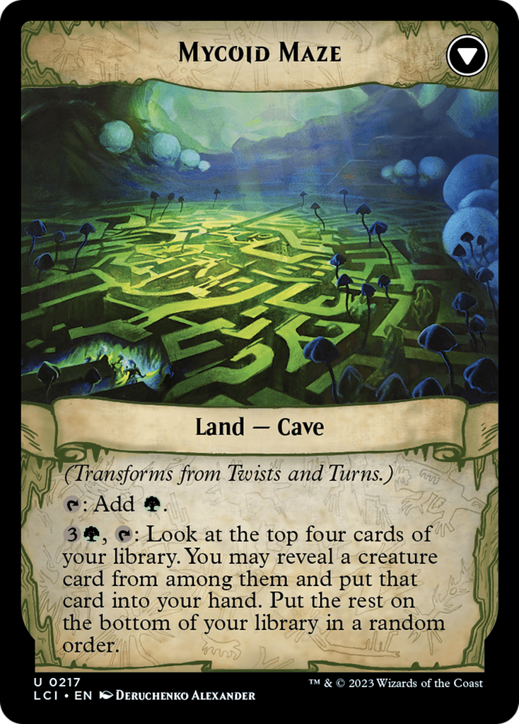 Magic: The Gathering - Twists and Turns // Mycoid Maze Foil - The Lost Caverns of Ixalan