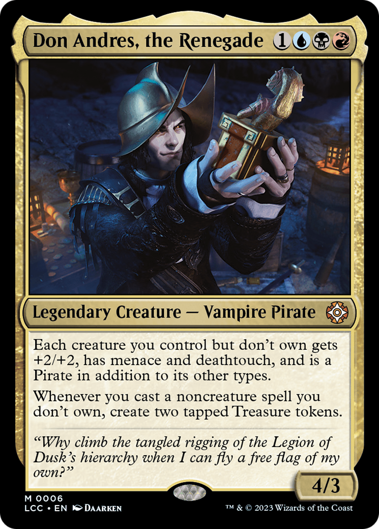 Magic: The Gathering - Don Andres, the Renegade - The Lost Caverns of Ixalan Commander