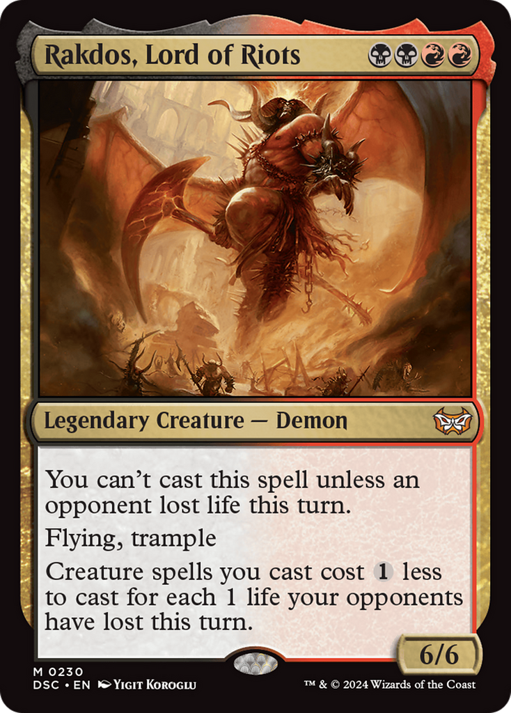 Magic: The Gathering - Rakdos, Lord of Riots - Duskmourn: House of Horror Commander