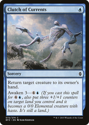 Magic: The Gathering - Clutch of Currents Foil - Battle for Zendikar