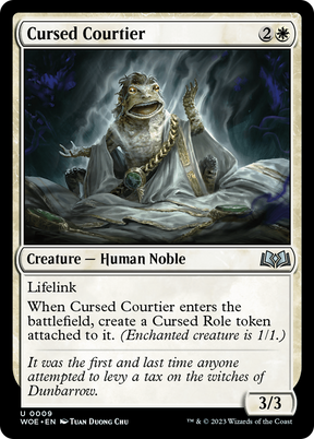 Magic: The Gathering - Cursed Courtier - Wilds of Eldraine