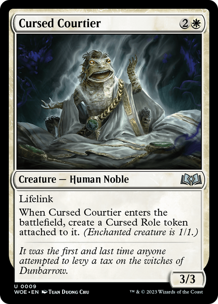 Magic: The Gathering - Cursed Courtier - Wilds of Eldraine