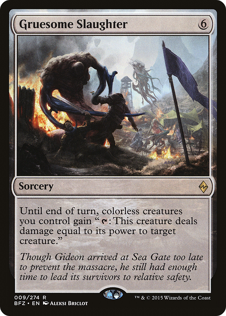 Magic: The Gathering - Gruesome Slaughter Foil - Battle for Zendikar