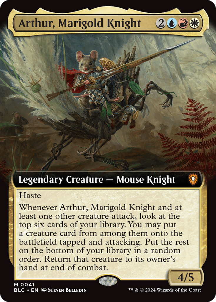 Magic: The Gathering - Arthur, Marigold Knight Foil - Bloomburrow Commander