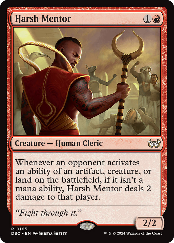 Magic: The Gathering - Harsh Mentor - Duskmourn: House of Horror Commander