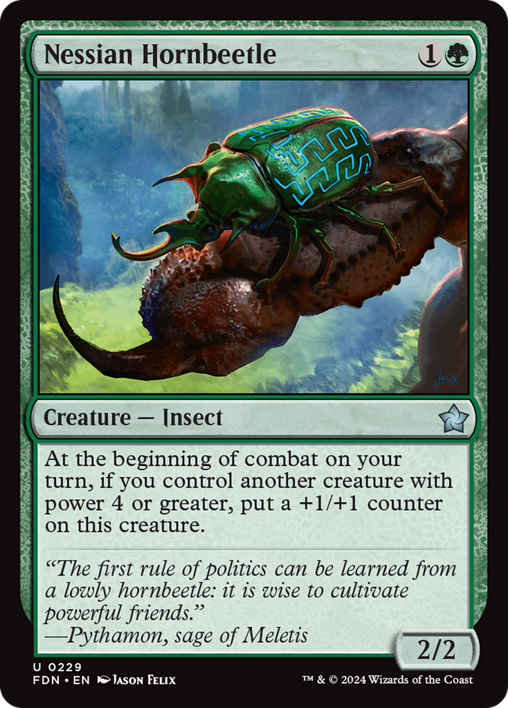 Magic: The Gathering - Nessian Hornbeetle - Foundations