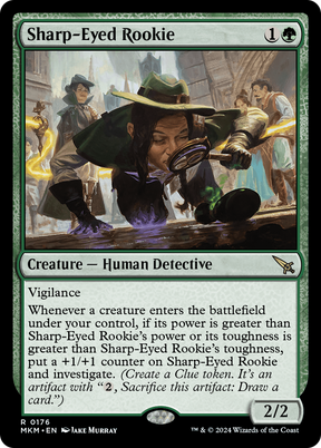 Magic: The Gathering - Sharp-Eyed Rookie Foil - Murders at Karlov Manor