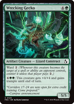 Magic: The Gathering - Wrecking Gecko Foil - Reality Fracture
