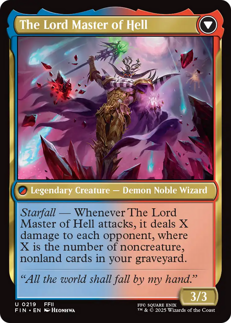 Magic: The Gathering - The Emperor of Palamecia // The Lord Master of Hell - Final Fantasy