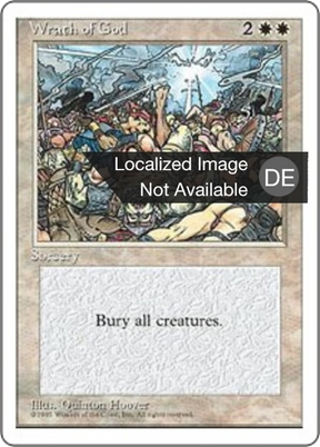 Magic: The Gathering - Zorn Gottes - Fourth Edition