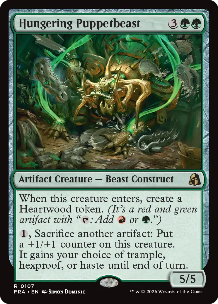 Magic: The Gathering - Hungering Puppetbeast Foil - Reality Fracture