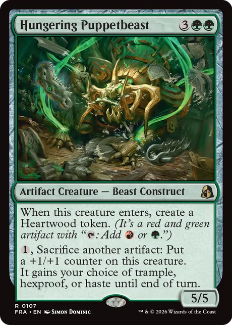 Magic: The Gathering - Hungering Puppetbeast Foil - Reality Fracture