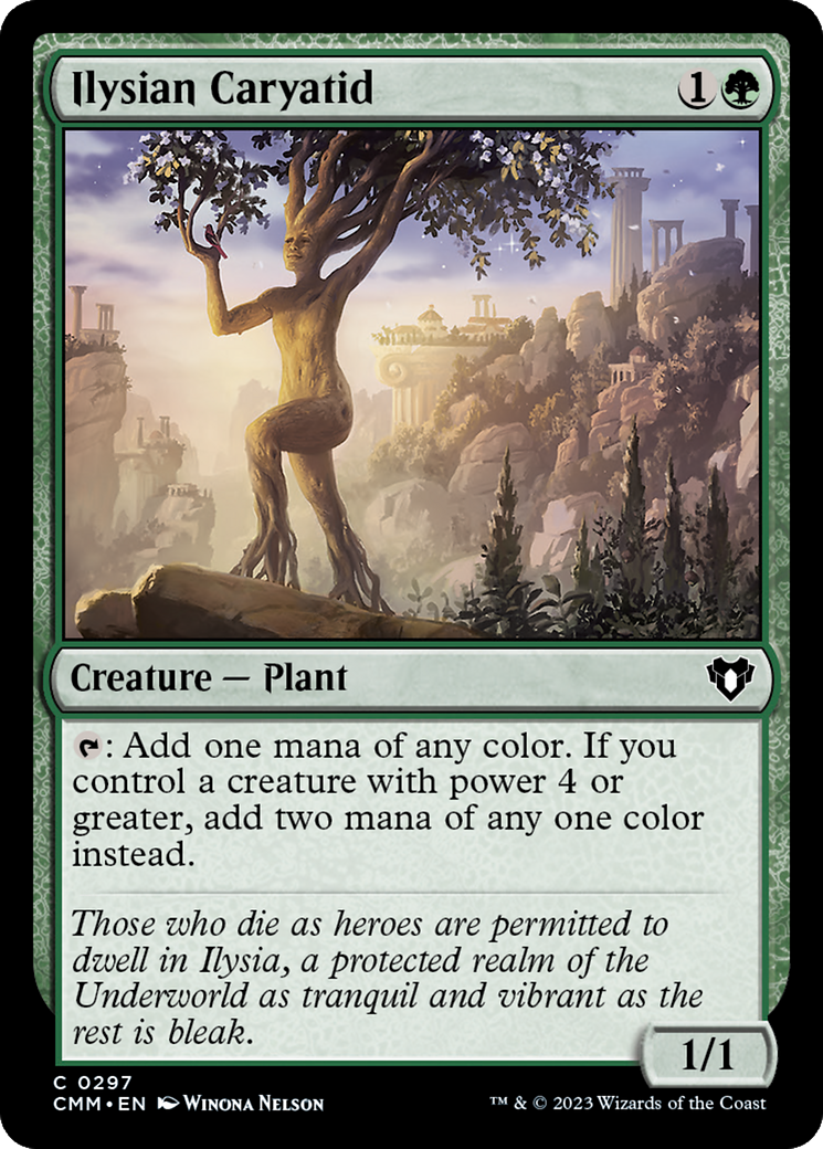Magic: The Gathering - Ilysian Caryatid Foil - Commander Masters