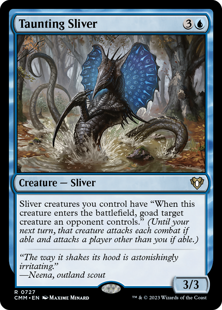Magic: The Gathering - Taunting Sliver - Commander Masters