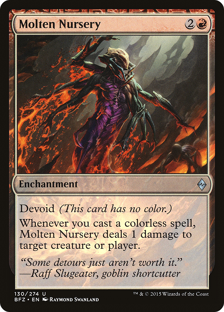 Magic: The Gathering - Molten Nursery Foil - Battle for Zendikar