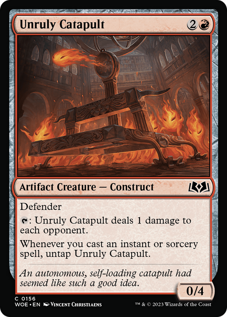 Magic: The Gathering - Unruly Catapult - Wilds of Eldraine