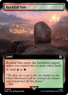 Magic: The Gathering - Rockfall Vale - Doctor Who
