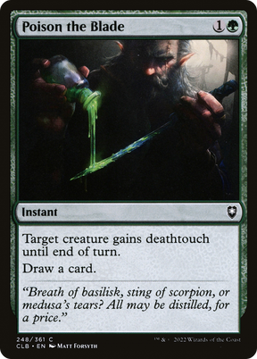 Magic: The Gathering - Poison the Blade - Commander Legends: Battle for Baldur's Gate