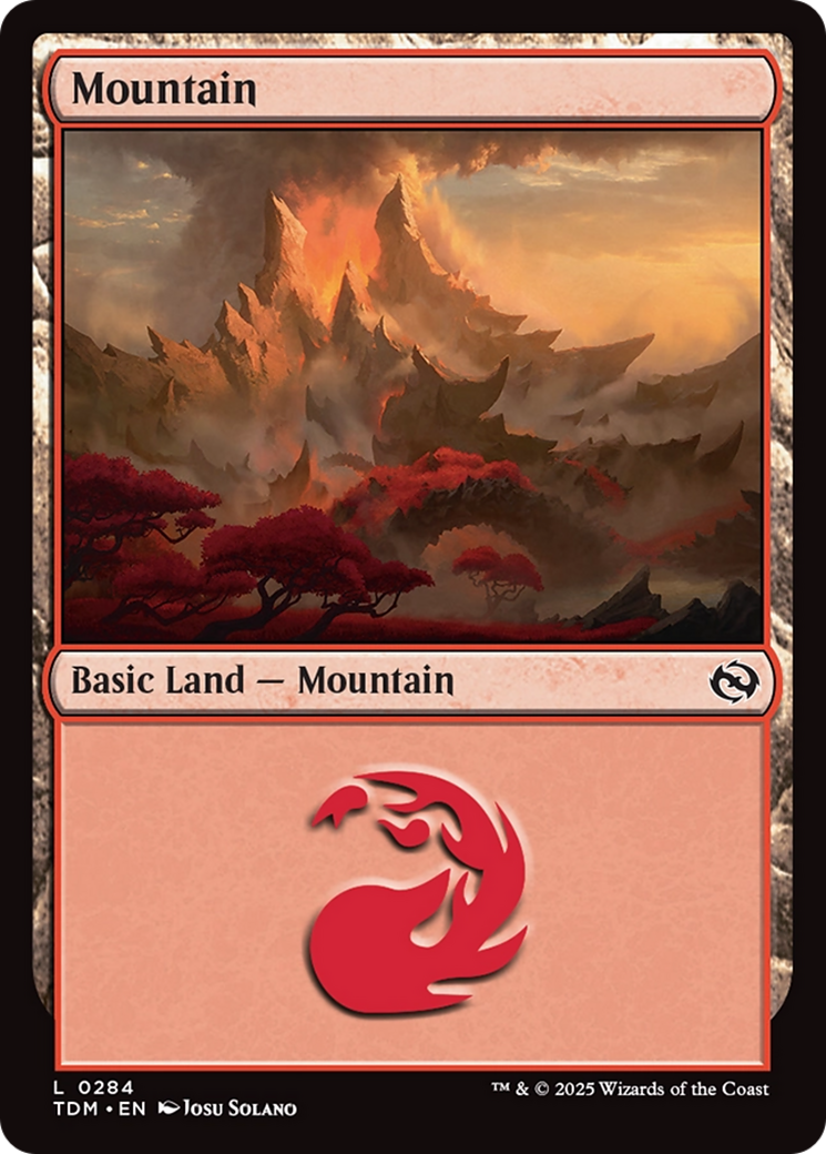 Magic: The Gathering - Mountain #284 Foil - Tarkir: Dragonstorm