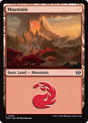 Magic: The Gathering - Mountain #284 Foil - Tarkir: Dragonstorm