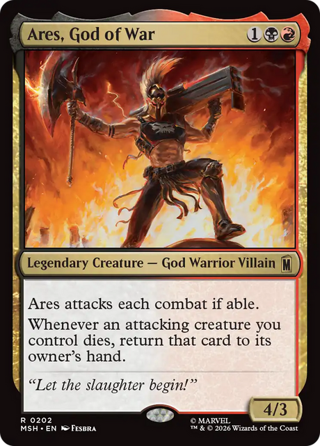 Magic: The Gathering - Ares, God of War - Marvel Super Heroes