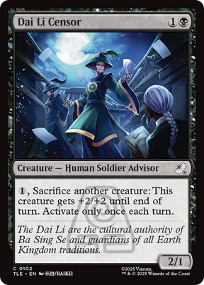 Magic: The Gathering - Dai Li Censor - Avatar: The Last Airbender Eternal