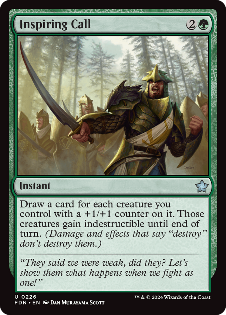 Magic: The Gathering - Inspiring Call Foil - Foundations
