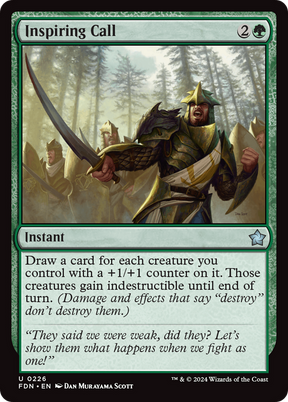 Magic: The Gathering - Inspiring Call Foil - Foundations