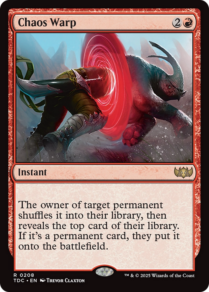 Magic: The Gathering - Chaos Warp - Tarkir: Dragonstorm Commander