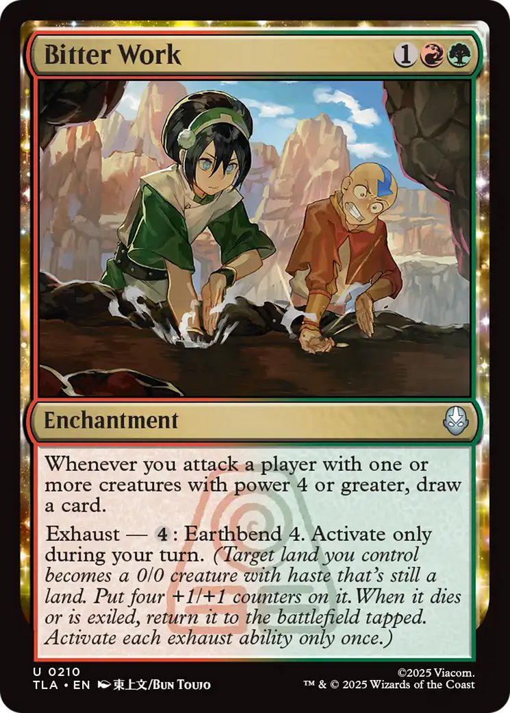 Magic: The Gathering - Bitter Work Foil - Avatar: The Last Airbender
